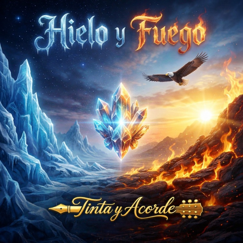 Portada del álbum Hielo y Fuego